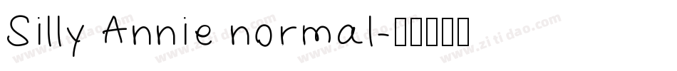 Silly Annie normal字体转换